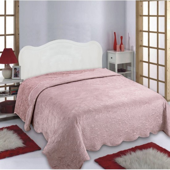 Silk Fashion Κουβέρτα Βελούδο Με Sherpa Nx2211 (240Cm X 260Cm) Pink
