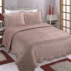 Silk Fashion Κουβέρτα Βελούδο Με Sherpa Nx2211 (220Cm X 240Cm + 2X50Cm X 70Cm) Syklamen