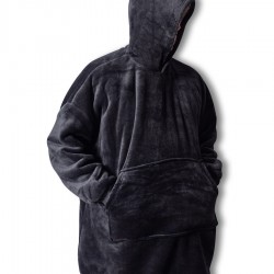Πόντσο-κουβέρτα (One Size) μαύρο