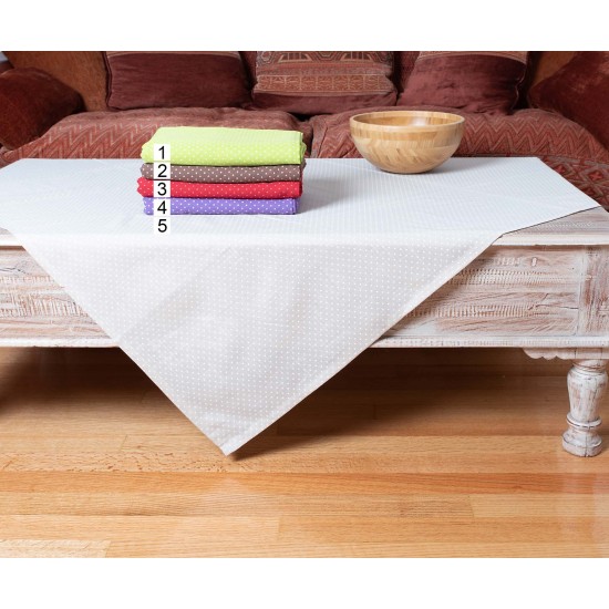 Silk Fashion Τραπεζομάντηλα (160Cm X 250Cm) Πουά Μωβ