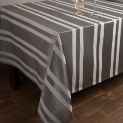 Ριγέ τραπεζομάντηλο Dimitra (150cm X 230cm) γκρί