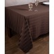 Silk Fashion Ριγέ Τραπεζομάντηλο Dimitra (150Cm X 270Cm) Καφέ
