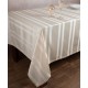Silk Fashion Ριγέ Τραπεζομάντηλο Dimitra (150Cm X 270Cm) Μπέζ