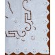 Silk Fashion Χειροποίητο Κοφτό Καρέ S119 (90Cm X 90Cm) Λευκό