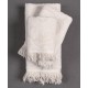 Βαμβακερή ζακάρ πετσέτα ALICIA 520gsm (80cm X 150cm) Silver