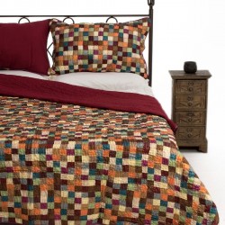 Silk Fashion Κουβερλι Σετ (160Cm X 220Cm + 1 X 50Cm X 70Cm) Σκακι