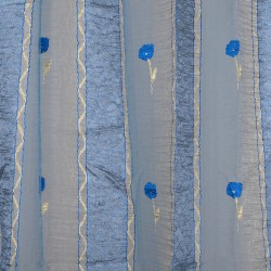 Κουρτίνα Sl119 (280cm X 300cm) με τρέσα μπλέ