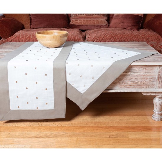 Silk Fashion Τραπεζομάντηλα (140Cm X 180Cm) Spot Γκρι