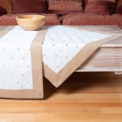 Silk Fashion Τραπεζομάντηλα (140Cm X 180Cm) Spot Μπεζ