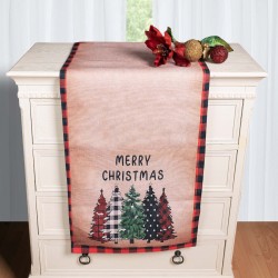 Χριστουγεννιάτικη Τραβέρσα με στάμπα (45cm X 170cm) Ks2025-13