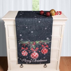 Χριστουγεννιάτικη Τραβέρσα με στάμπα (45cm X 170cm) Ks2025-17
