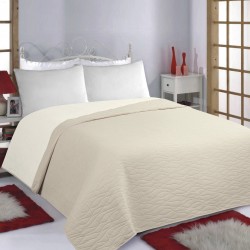 ΚΟΥΒΕΡΛΙ σετ (240cm X 260cm) WAVES Beige/ivory
