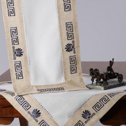 Τραπεζομάντηλο WH19-010 (135cm X 135cm) μπλέ