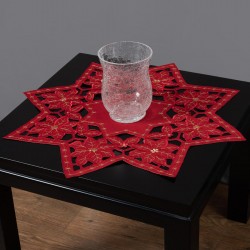 χριστουγεννιάτικο τραπεζοκαρέ (140cm X 140cm) Y21κόκκινο