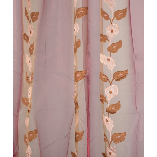 Κουρτίνα Zj05 (280cm X 300cm) με τρέσα μωβ