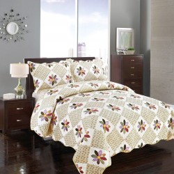 Silk Fashion Κουβερλι Σετ (220Cm X 240Cm + 2 X 50Cm X 70Cm) Μαργαριτα