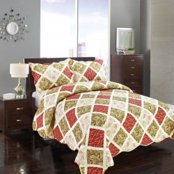 Silk Fashion Κουβερλι Σετ (220Cm X 240Cm + 2 X 50Cm X 70Cm) Παλ Καρρω