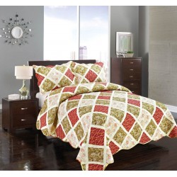 Silk Fashion Κουβερλι Σετ (220Cm X 240Cm + 2 X 50Cm X 70Cm) Παλ Καρρω